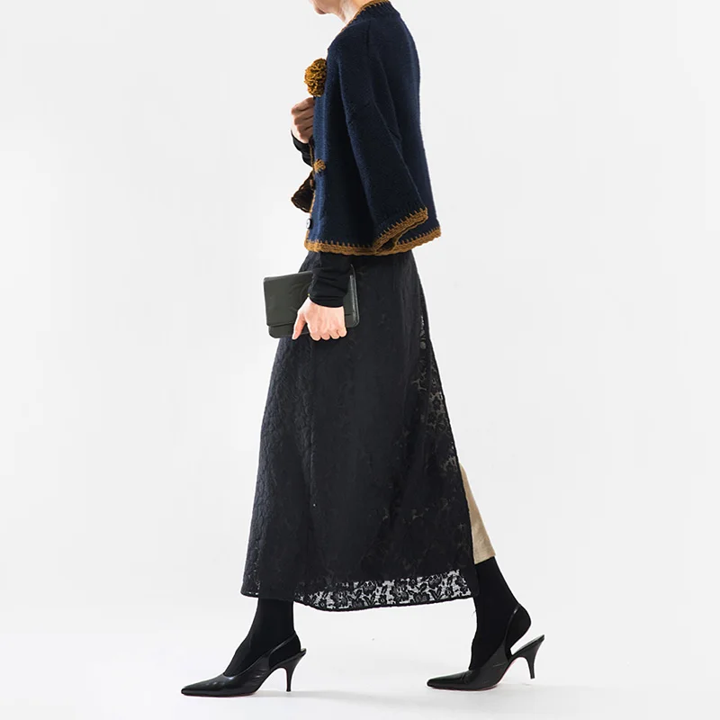 

Women's Mixed Fiber Patchwork Double Layer Straight Leg f Skirt Spring 2026 Urbantribe Ci Villager Comfortable Breathable