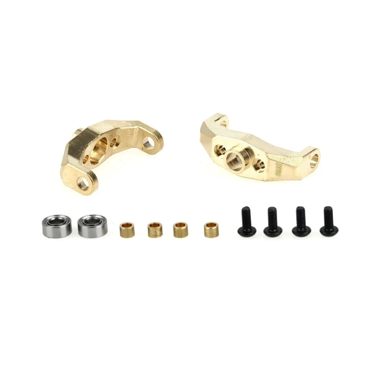 LCX Racing 1/18 RC Crawler Brass Portal Drive Caster Blocks C Hub Carrier for Traxxas TRX4M Upgrades Parts Accessories