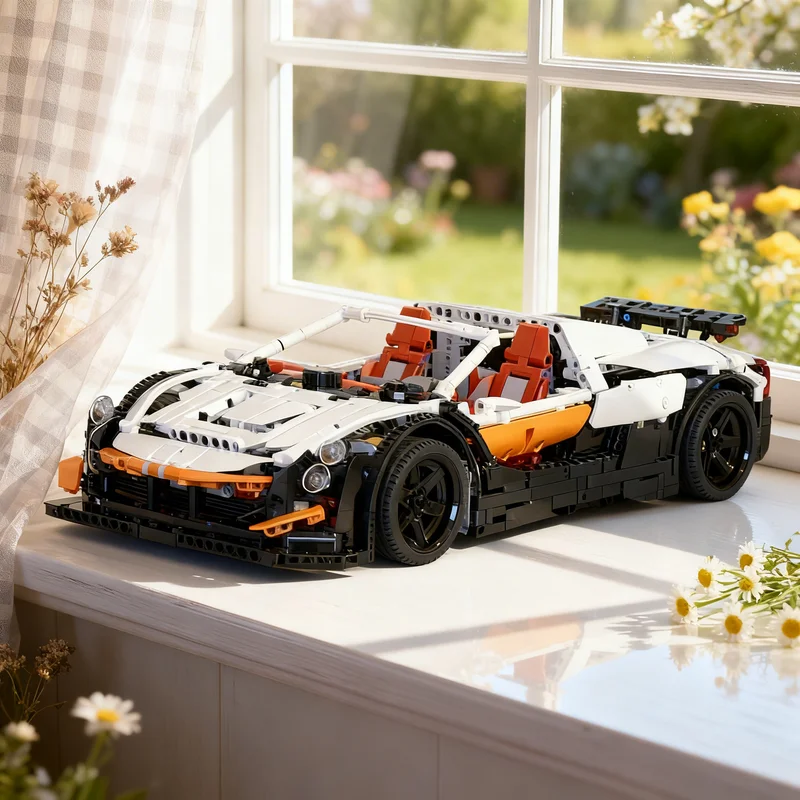 

2340pcs MOC Updated Simple Supercar Technical Model Building blocks Construction toy Assemble Christmas gift creative DIY idea