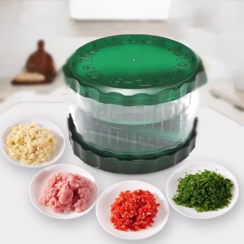 

Garlic Press Chopper Ginger Mincer Garlic Grater Mini Portable ABS Stainless Steel Garlic Press Chopper Slicer Hand Presser Grin