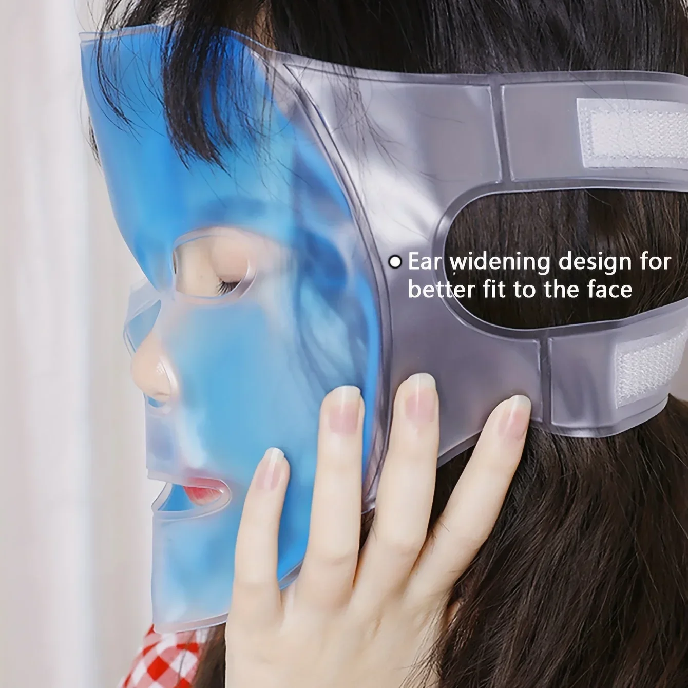 冷温両用アイマスク＆アイマスクアイスパック、顔のむくみやクマを軽減、ジェルビーズ入りホット＆コールドコンプレスパック、女性用フェイススパ