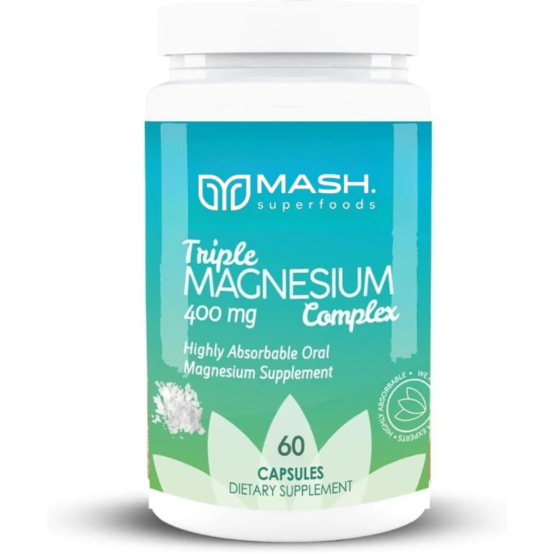 Triple Calm Magnesium 150mg, A Magnesium Complex Supplement Containing Glycine, Malic Acid, and Taurine, Supports Muscle Health
