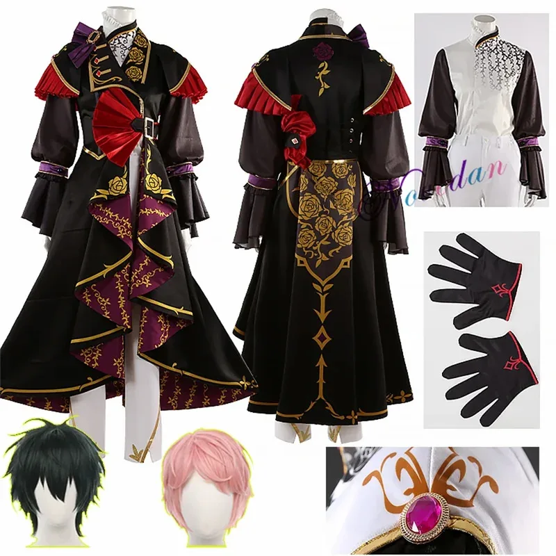 

Аниме ансамбль звезд Valkyrie Acanthe Mika Kagehira Shuu Itsuki Enstars косплей костюм униформа парик Cos карнавальный наряд для вечеринки