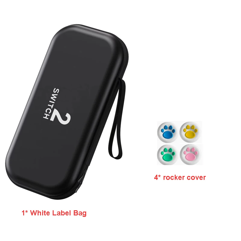 Opbergtas W-beschermer voor Nintnedo Switch 2, draagbare harde draagtas, schokbestendig PU voor Switch 2-gameconsole-accessoires