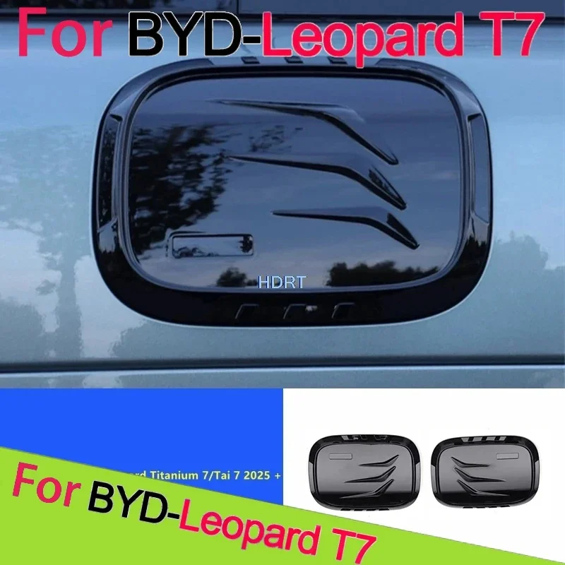 For BYD Formula Leopard Titanium 7/Tai 7 2025 + Car Styling Charging Port Electric Box Cover Fuel Tank Gas Oil Trim Accessories