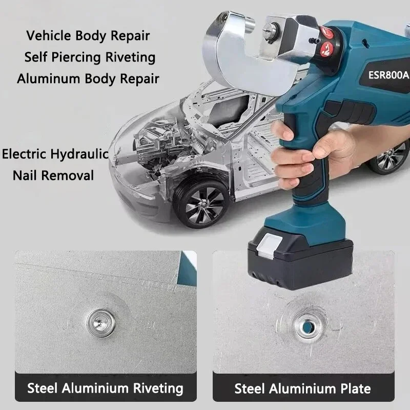 Aluminum Body Repair Rivet Gun Electric Hydraulic Self Punching Riveting Machine Self Piercing Rivet Machine Rivet Removal