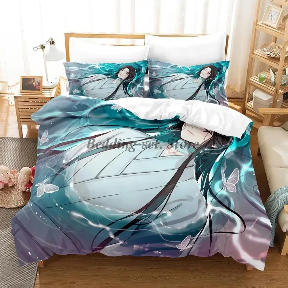 

New Heaven Official's Blessing Bedding Set Single Twin Full Queen King Size Bed Set Aldult Kid Bedroom Duvetcover Sets Anime