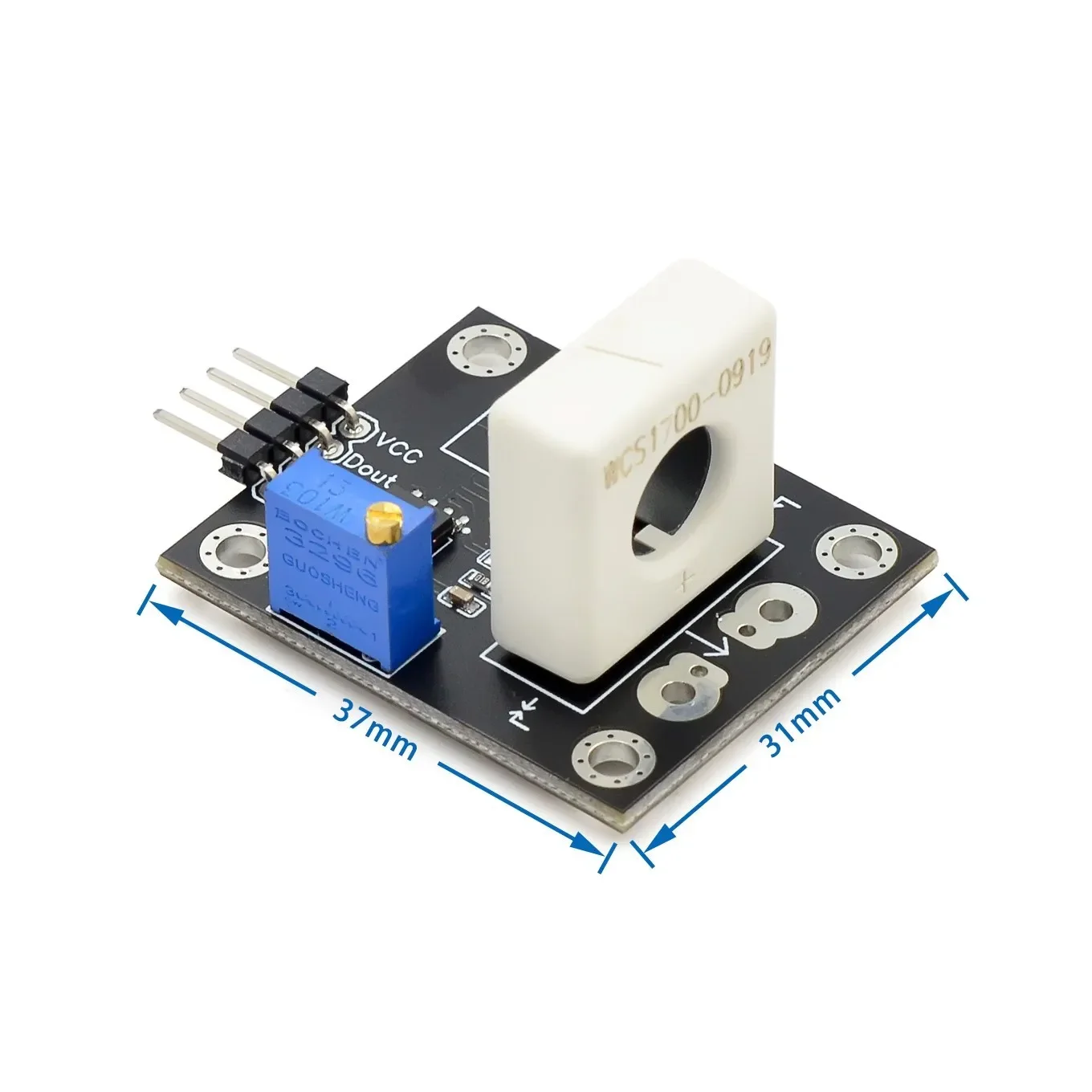 WCS1600 WCS1700 WCS1800 3-5V Hall Current Sensor Adjustable DC 100A 70A 35A Short Over-Current Detector Protection Module - Image 3