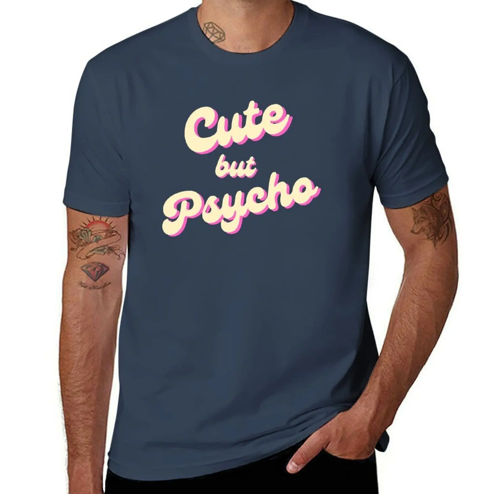 Camiseta linda pero psicópata, camiseta básica ligera de manga corta