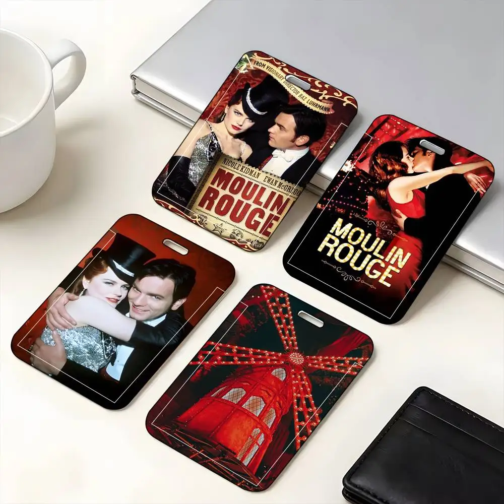 1 unidade Capa Protetora Vintage Musical Moulin Rouge para Cartão de Identificação, Cartão Escolar, Cartão de Acesso, Cartão de Ônibus e Cartão de Refeição, com Abertura Fácil