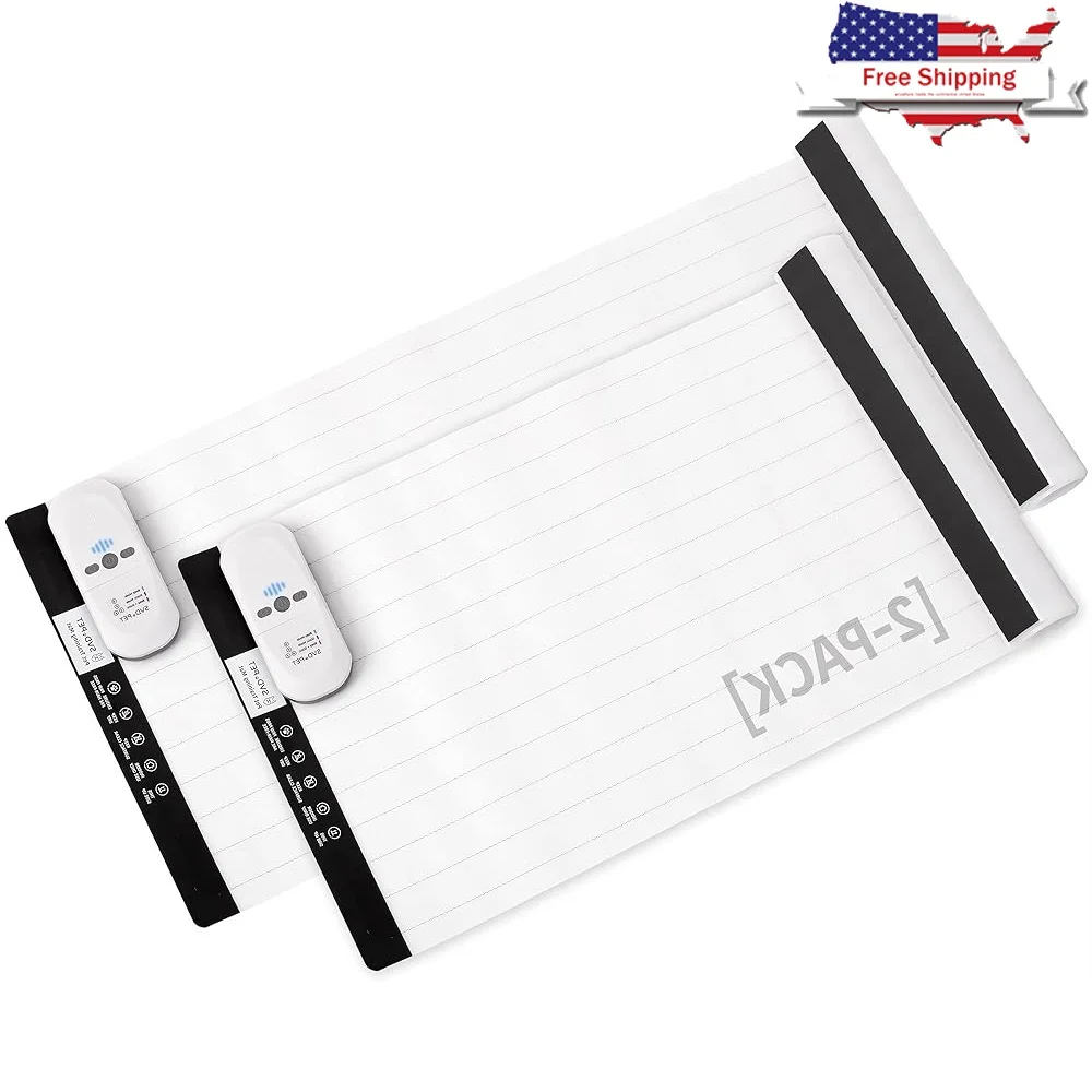 

2-Pack Pet Training Scat Mat Electronic Shock Pad Indoor 3 Training Modes 5 Intensity Levels Durable Protection System
