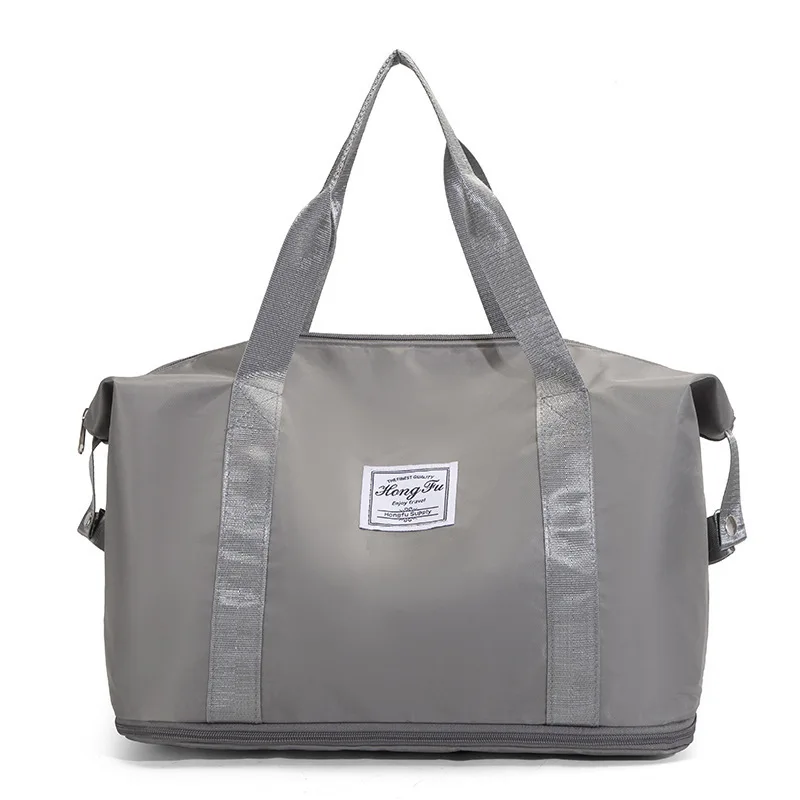 Damen-Reisetasche, große Kapazität, erweiterbare Kapazität, wasserdicht, faltbar, Trocken- und Nasstrennung, Reisetasche, koreanische Fitness-Yoga-Tasche