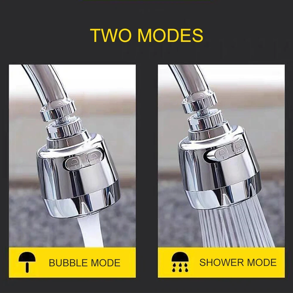 Kitchen gadgets 2/3 Mode Faucet 360 Degree Rotation Filter Extension Tube Shower Water Saving Tap Universal Kitchen Accessories