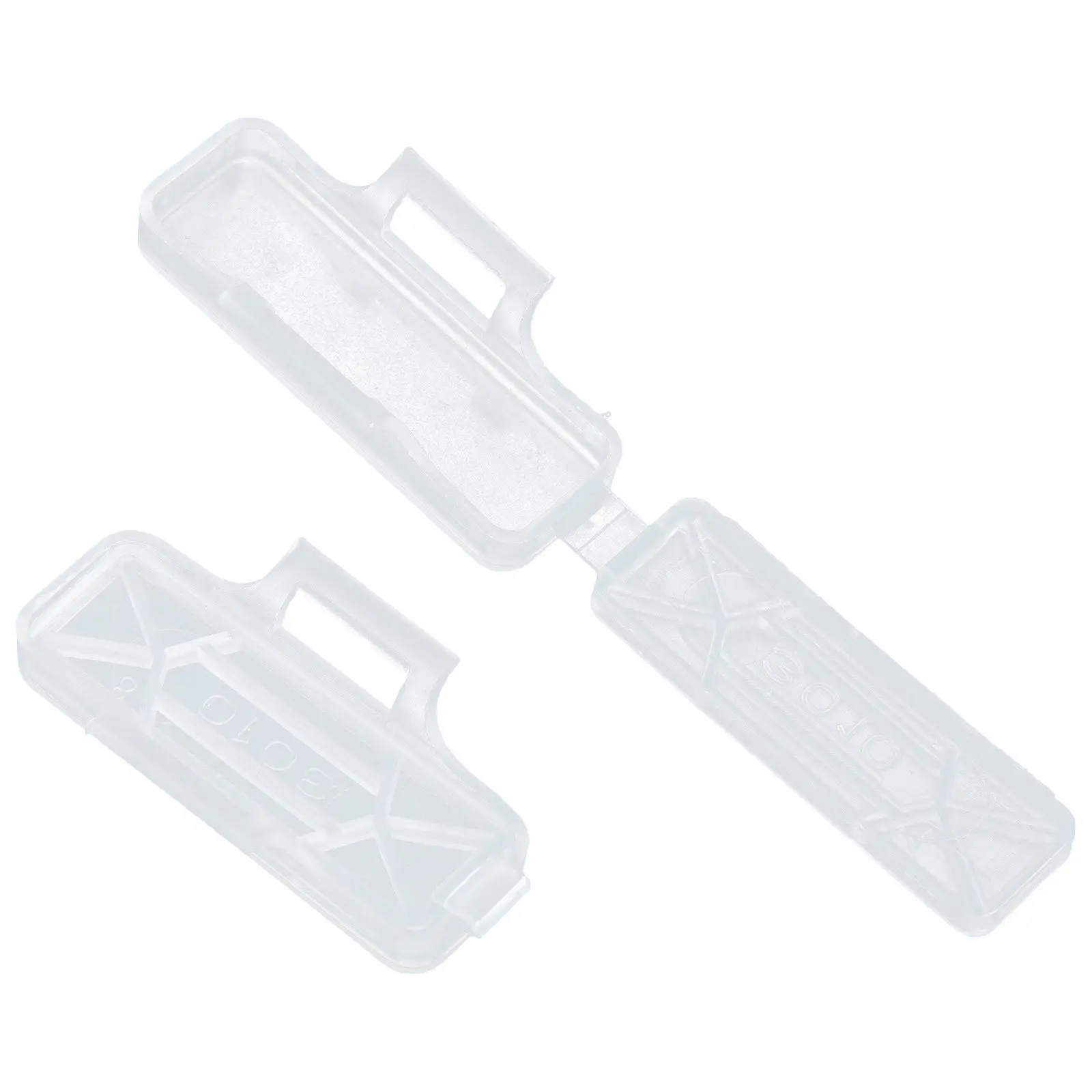 

100Pcs Cable Label Holder Case Transparent Plastic Resistant Acid Corrosion Wire Sign Name Box for Cable Tags Cord Labels