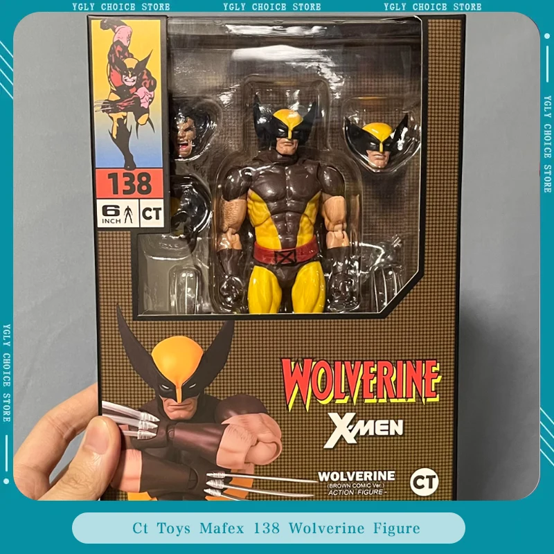 

Ct Toys Росомаха Фигурка Коричневый Комикс Mafex 138 Алый Человек-Паук Аниме Фигурка Модель Статуя Игрушки Рождественские Подарки