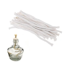 5Pcs 15cm Long Burner Alcohol Wick Rope Cotton Wick Round Cotton Kerosene Oil Lamp Wicks DIY Physical Materials