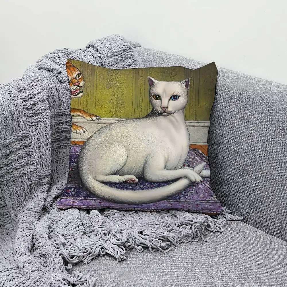 

M-Mitski Nothing's About To Happen To Me 30x30cm 45x45cm Pillow Case Decor Protective Covers Comfortable Soft For Sofa Living Ro