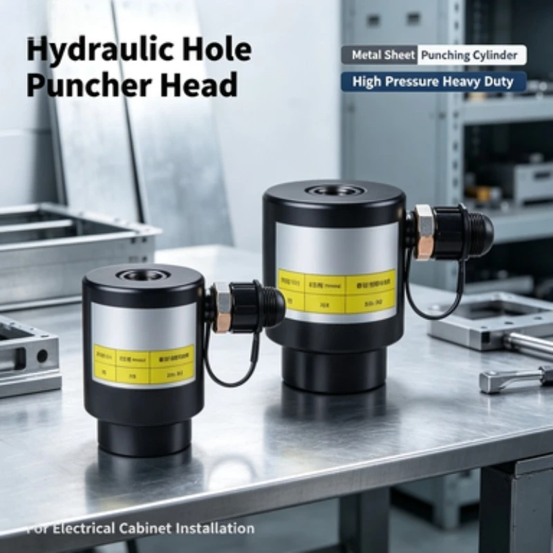 Hydraulic Hole Puncher Head Metal Sheet Punching Cylinder For Electrical Cabinet Installation