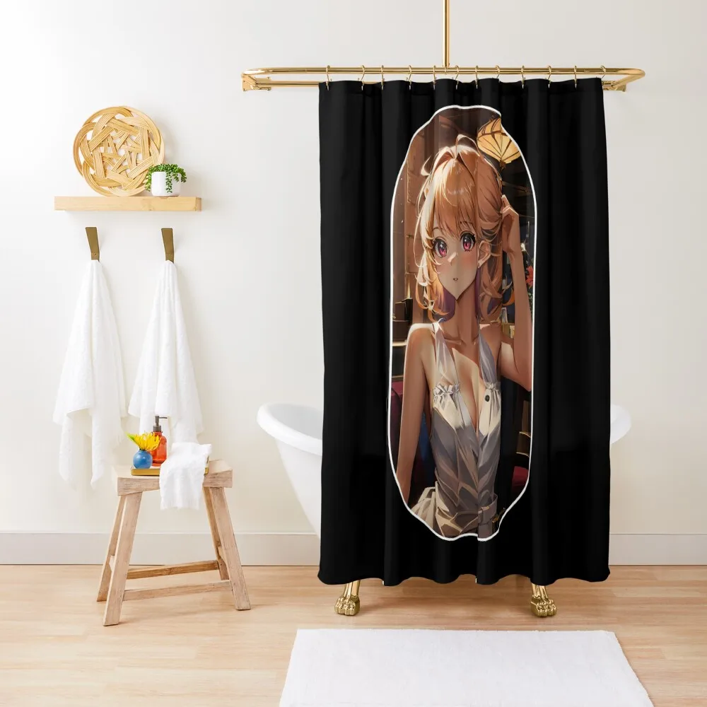 

Sexy Anime Girl Illustration Shower Curtain Bathroom Box Luxury Bathroom Bathroom Accessories Curtain