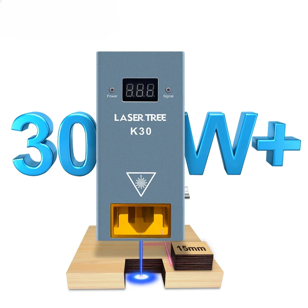 

TREE 30W Optical Power Engraving Module with Air Assist Heads for CNC Engraver Machine DIY Cutting Wood Tools