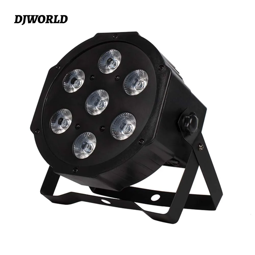 7x12W RGBW 7x18W RGBWA+UV LED Flat Par Light DMX Controller Lighting Professional Effect Light DJ Disco Clubs Party Stage Light