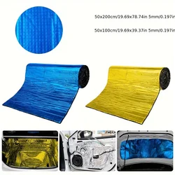 Automotive thermal and acoustic insulation foam aluminum foil self-adhesive thermal and acoustic insulation pads car hood acoust
