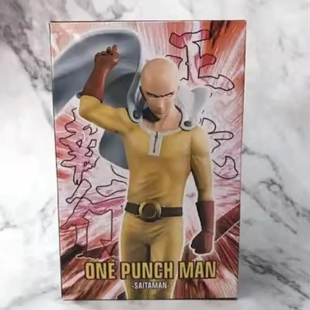 20Cm One Punch-Man Anime Figure Saitama Lift Up The Cloak Standing Action Figure Pvc Model Decoration Collection Toy Kids Gifts