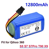 100% New 14.8v  Robot Vacuum Cleaner Battery Pack for Qihoo 360 S5 S7 S7Pro T90 X9 Robotic Vacuum Cleaner Replacement Batteries