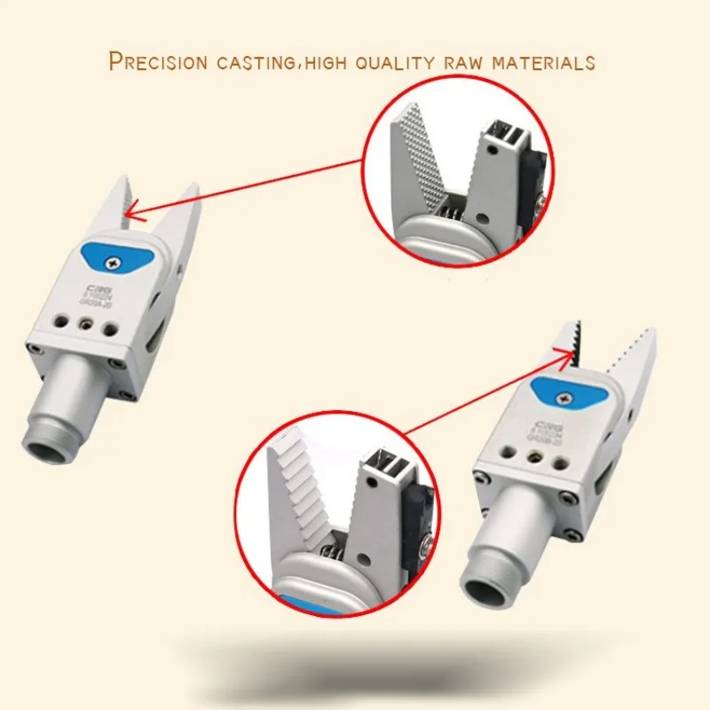 CRG Пневматические аксессуары Цилиндрическая губка Мини-зажим GR20B-20-CP Литьевая машина Маніпулятор Насадка Зажим Индукционный