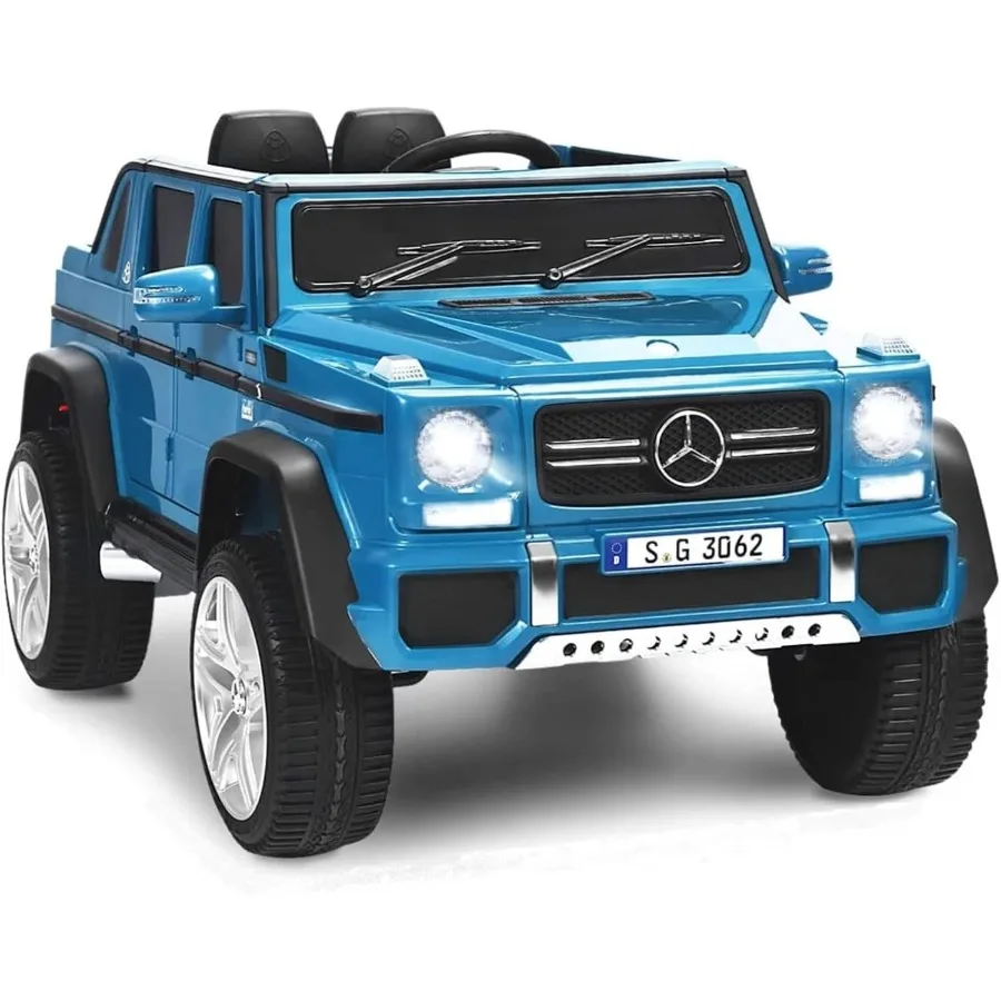Passeio no caminhão licenciado Maybach G650 alimentado por bateria passeio em brinquedos carro com controle remoto luzes LED música início lento 12V elétrico