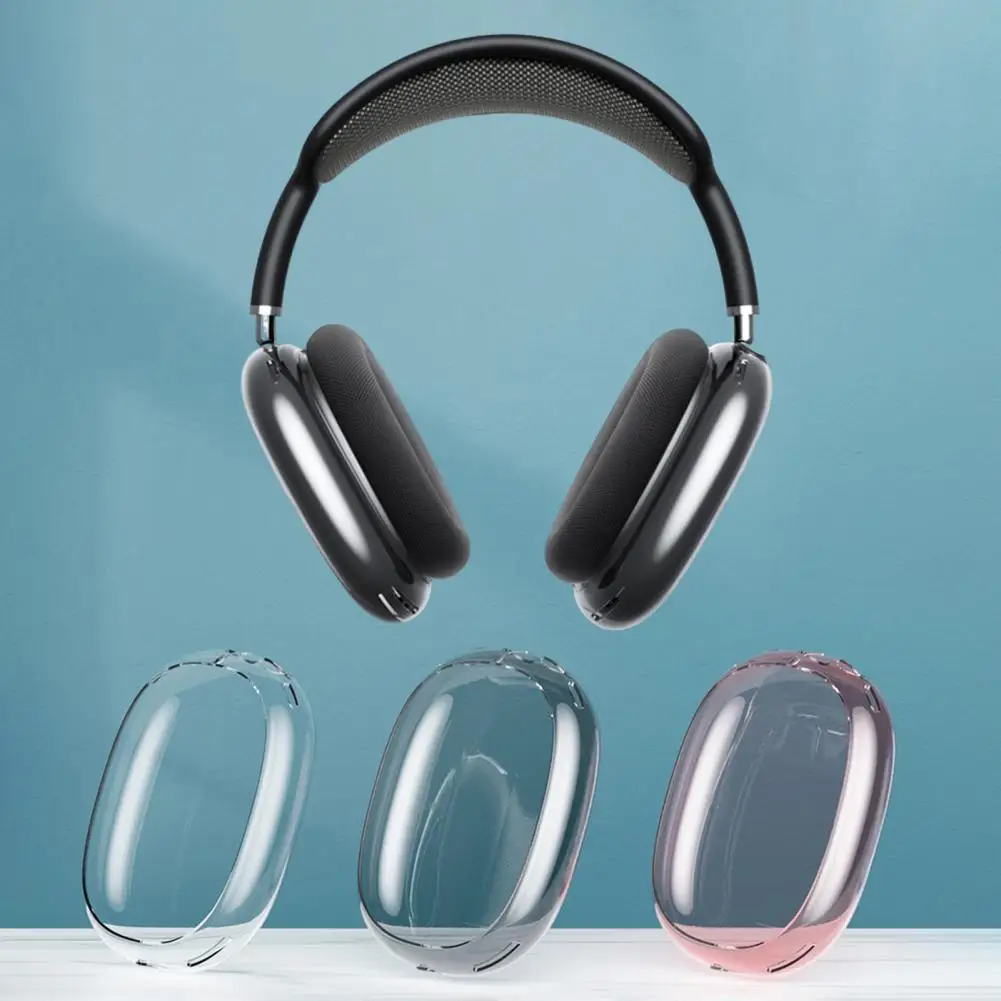 Etui ochronne słuchawki wodoodporne etui na słuchawki 360 stopni przezroczysty futerał ochronny dla Max Anti żółknięcie