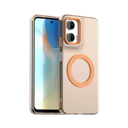G35 Case for Motorola Edge 50 NEO S50 Magnetic for Magsafe Wireless Charge Case for Moto G35 5G Candy PC + TPU Shockproof Bumper