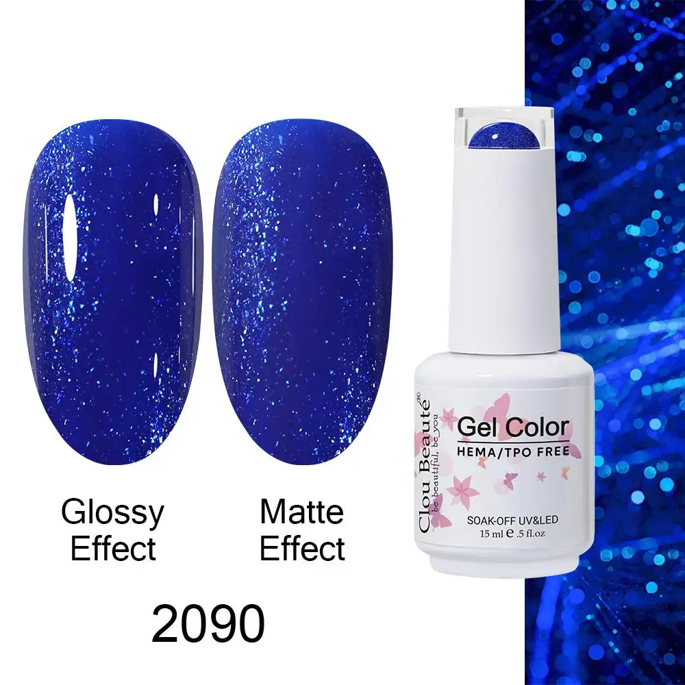 Clou Beaute Gel Nagellak Neon Bruin Koningsblauw Rood Groen Pastal Naakt Nail Art Vernissen Gel Lak Top Coat UV Gel Nail