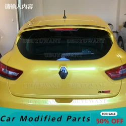 Roof Lip Spoiler For Renault Clio 4 High Quality ABS Plastic Glossy Black Rear Spoiler For RENAULT CLIO MK4 RS Car Wing