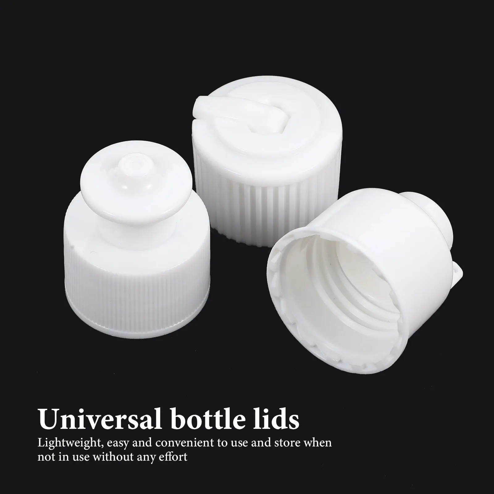 

30Pcs Water Bottle Caps Plastic Replacement Leakproof Universal Sports Bottle Lids Portable Lightweight Durable Covers