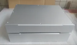 1PCS DAC All aluminum amplifier chassis / Preamplifier case / AMP Enclosure DIY box (430 *70*308mm)