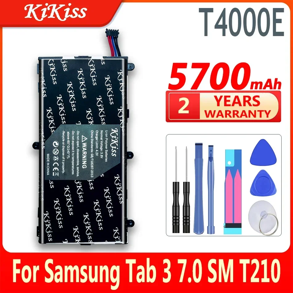 

Аккумулятор KiKiss большой емкости для SAMSUNG T4000E, 5700 мАч, для планшета Samsung Galaxy Tab 3 7,0, T210, T211, T2105, T217a