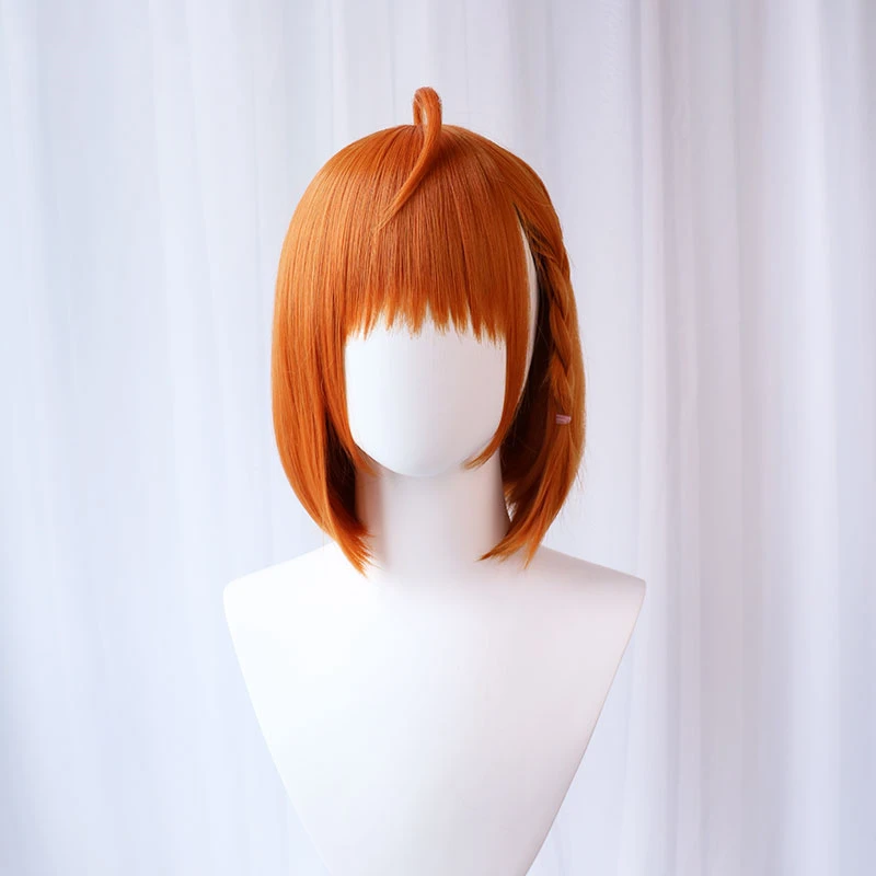 

UWOWO Cosplay Wig Aqours Chikaa Takami Cosplay Wig LL 35cm Orange Hair Cosplay Wigs Heat Resistant