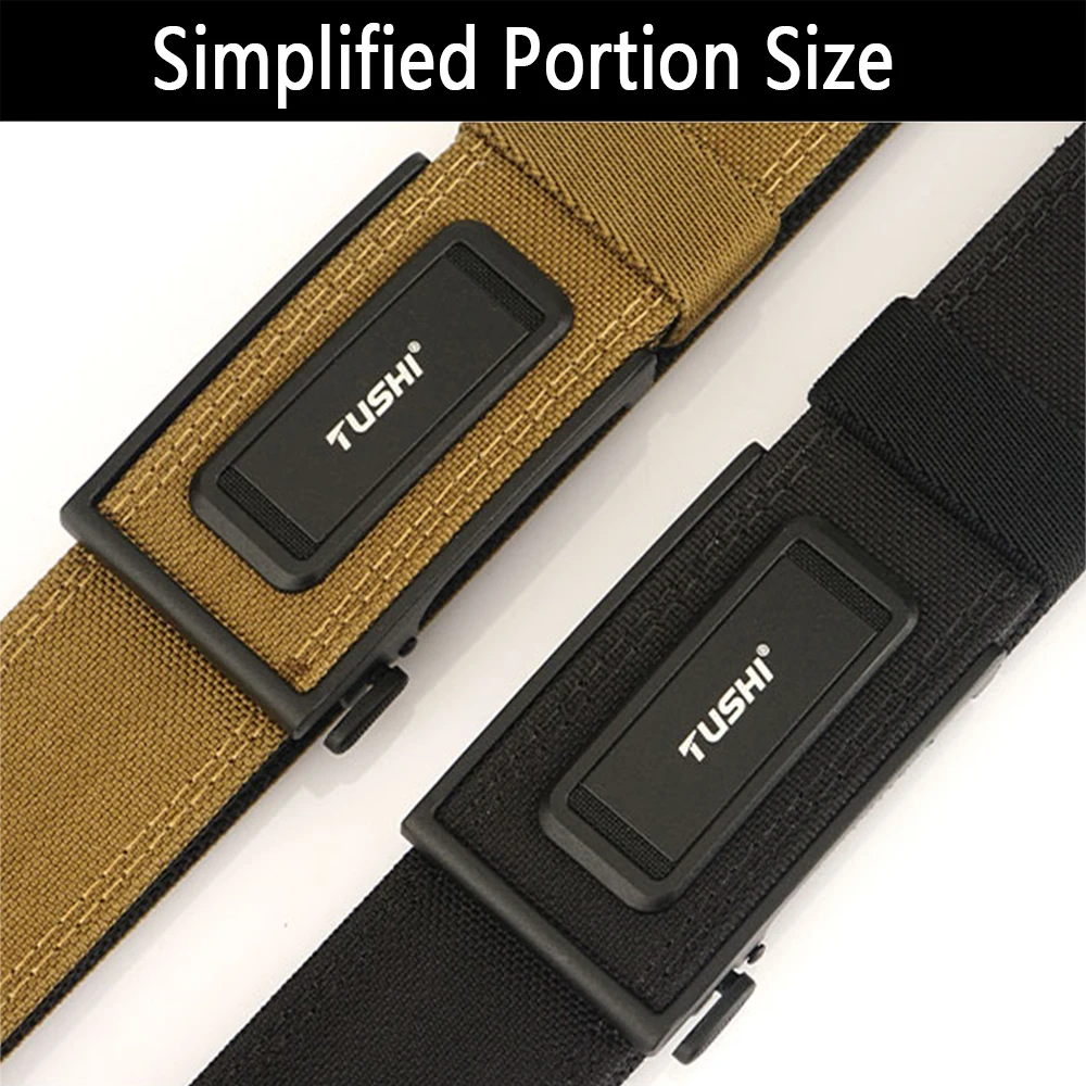 TUSHI Official Hard Tactical Gun Belt for Men 1100D Nylon Metal Automatic Buckle Military Belt Outdoor Girdle IPSC Accessories