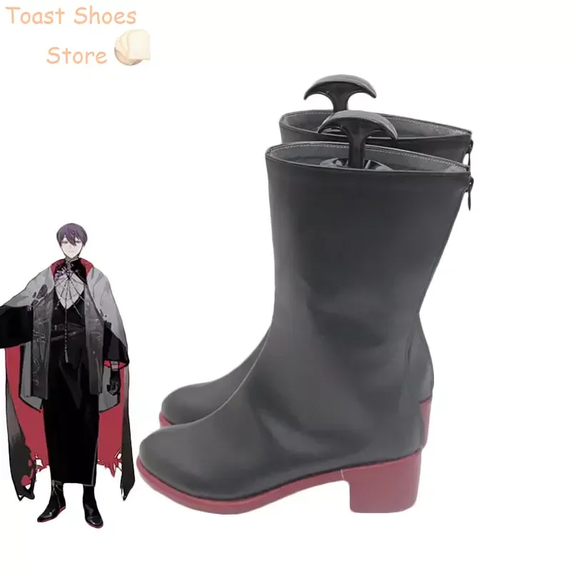 Chaussures de Cosplay en Cuir PU, Bottes de Carnaval d'Halloween, Accessoire de Costume, Kenmochi Toya