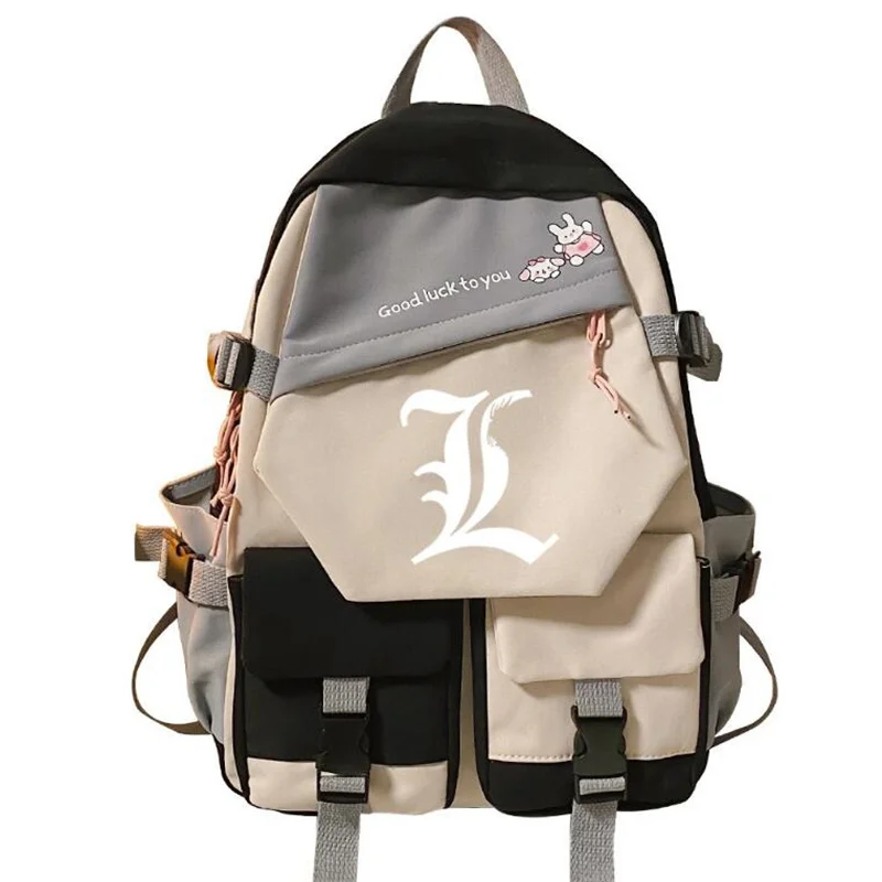 Anime Death Note L Rugzakken Teenarges Terug Naar School Schoudertas Meisjes Jongens Schooltas Unisex Mode Laptop Travelbags Mochila