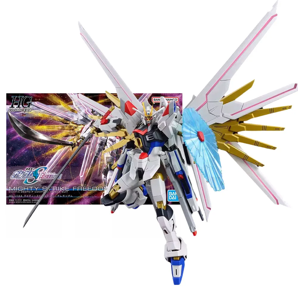 

Bandai Genuine Figure Gundam Model Kit Anime Figures HGCE 1/144 Mighty Strike Freedom Gundam Collection Gunpla Action Figure Toy