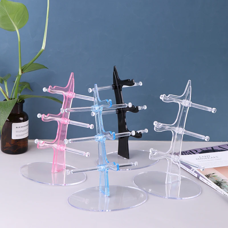 1Pcs Sunglasses Glasses Fashion Acrylic Show Rack Counter Eyeglasses Display Stand Holder Transparent Hot Organizer