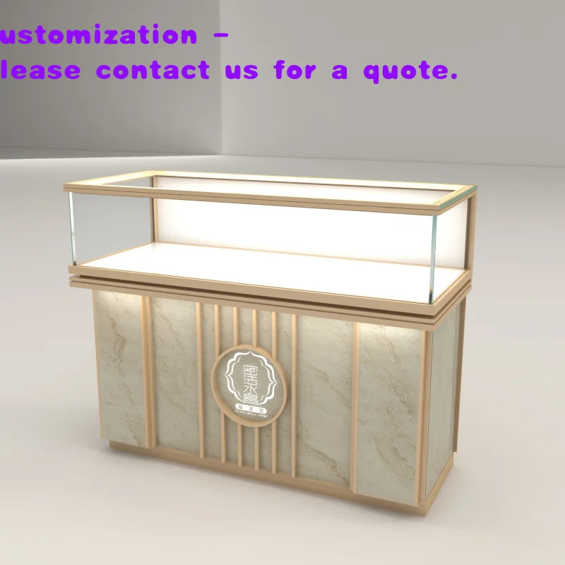 custom.Jewelry Showcase Led Lighting Watch Jewelry Cabinet Jewellery Display Counter Design Shop