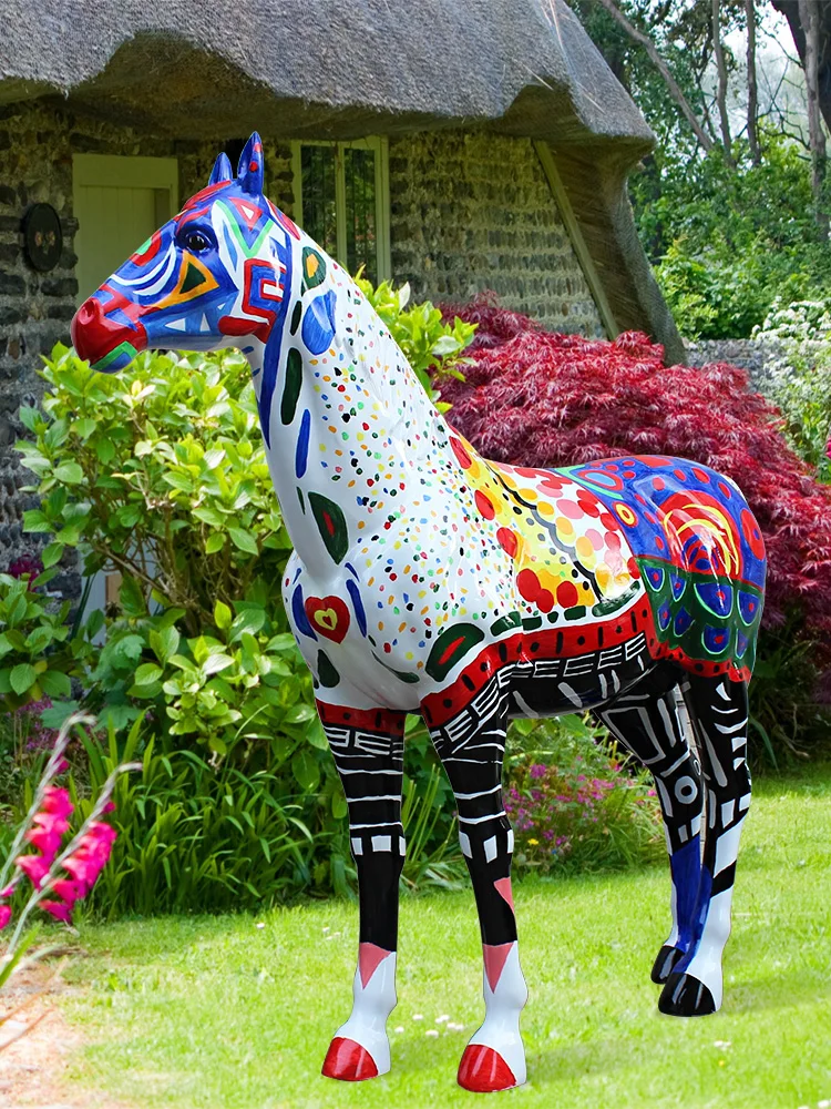 Horse Decoration Outdoor Sculpture Garden Landscape