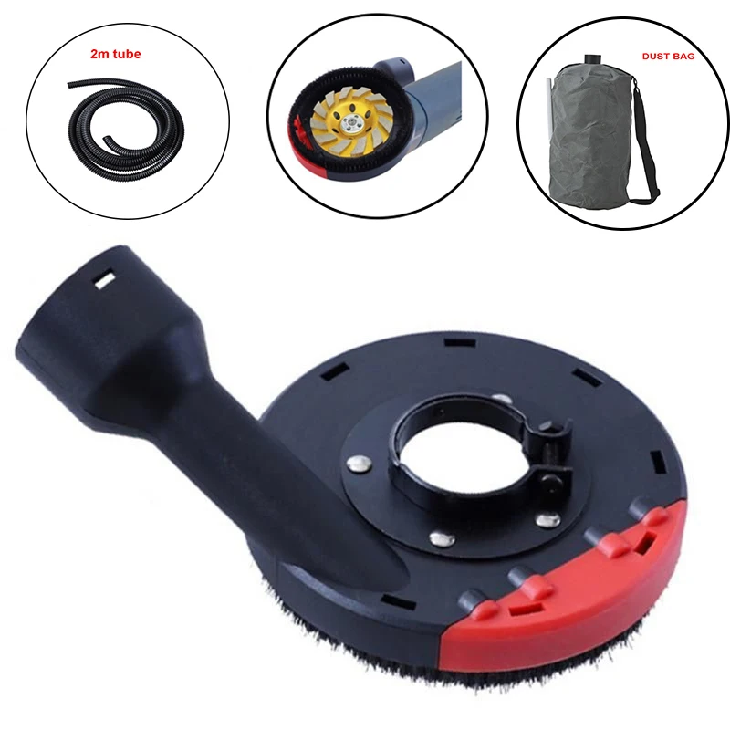 Angle grinder dust collector bag extraction Shroud Cover Surface grinding Concrete Stone Universal Surface Dust Collection tool