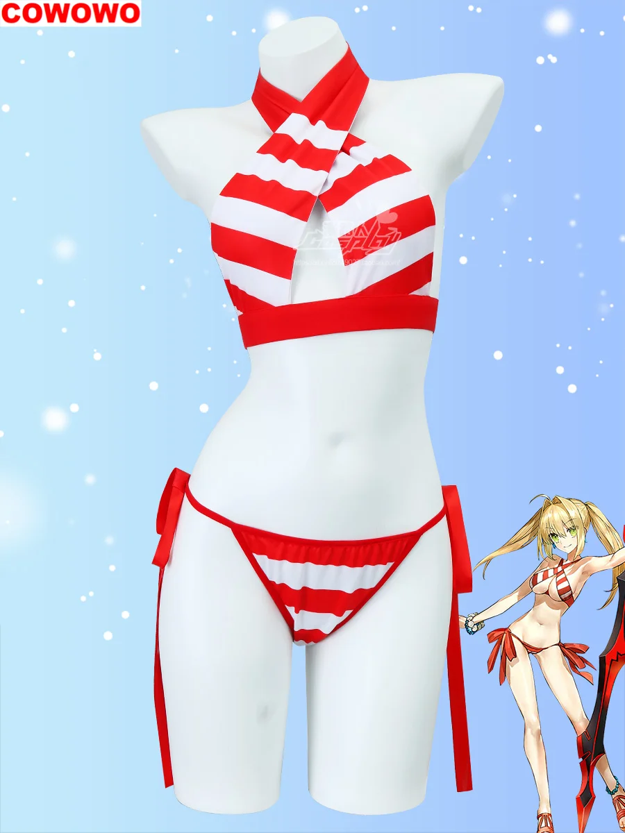 

COWOWO Fate Grand Order Nero Claudius Swimsuit Cosplay Costume Cos Game Anime Party Uniform Hallowen Play Role Clothes Clothing