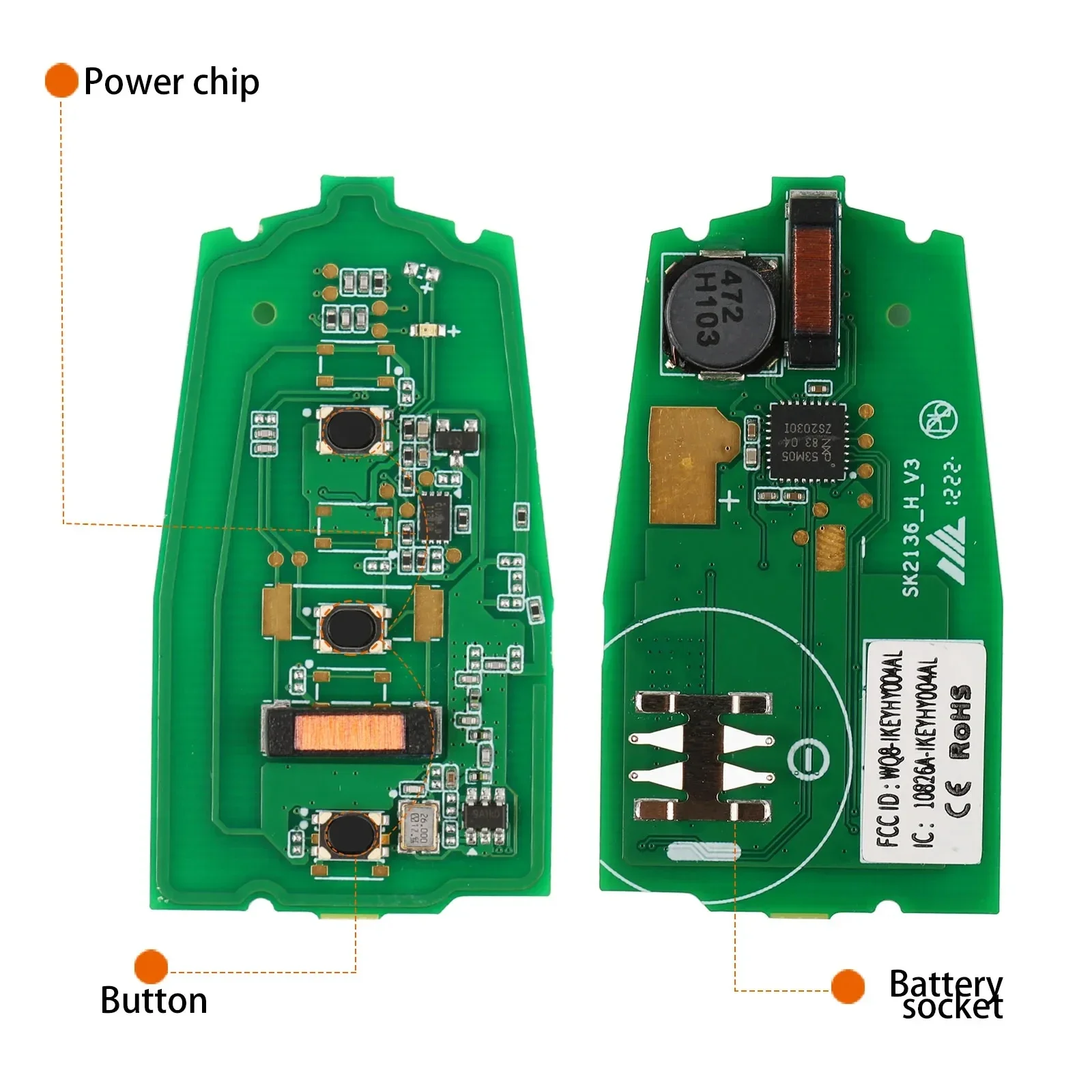AUTEL Smart Key IKEYHY003AL IKEYHY004AL Used with MaxiIM KM100 KM100E IM508 IM608 PRO MAXIIM IKEY Premium Style Car Remote Key