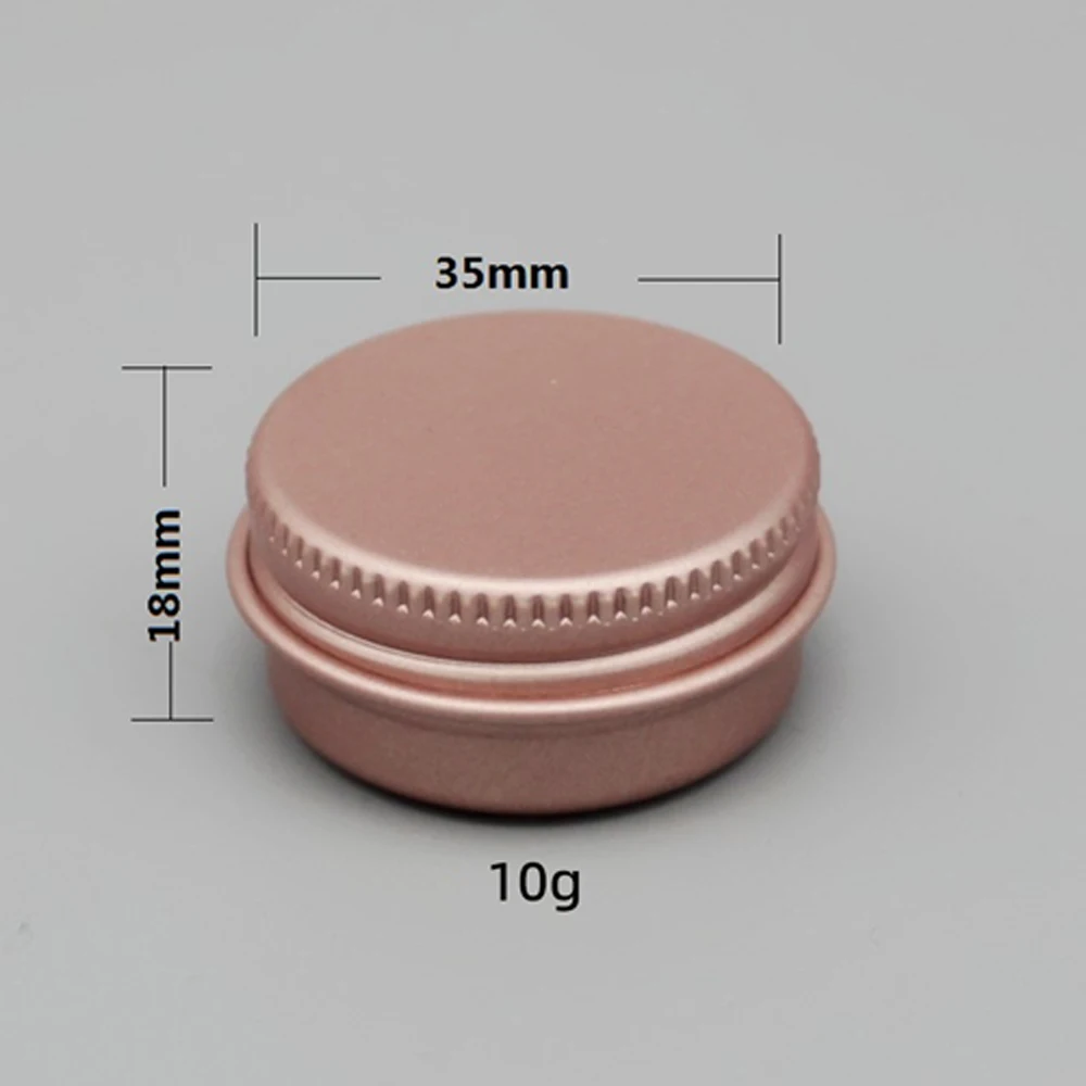 5/10/15/20/30/50/60g Roségold runde leere Aluminium box Deckel silberne Blechdosen runde Metall box leere Ceam Glas Kosmetik behälter – Detail 2