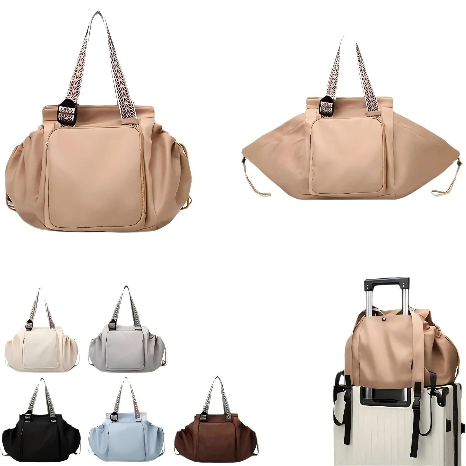Multi-function cradle travel storage bag fashion women backpack mother baby light mother bag travel sports delivery room bag